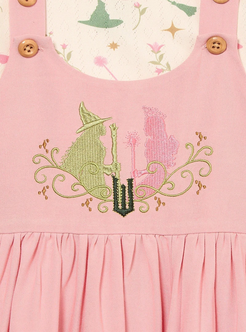 Wicked Glinda & Elphaba Toddler Long Sleeve T-Shirt Dress Set - BoxLunch Exclusive