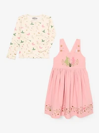 Wicked Glinda & Elphaba Toddler Long Sleeve T-Shirt Dress Set - BoxLunch Exclusive