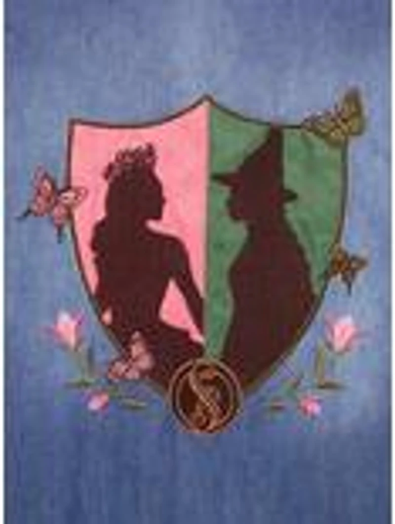 Wicked Glinda & Elphaba Youth Denim Varsity Jacket - BoxLunch Exclusive