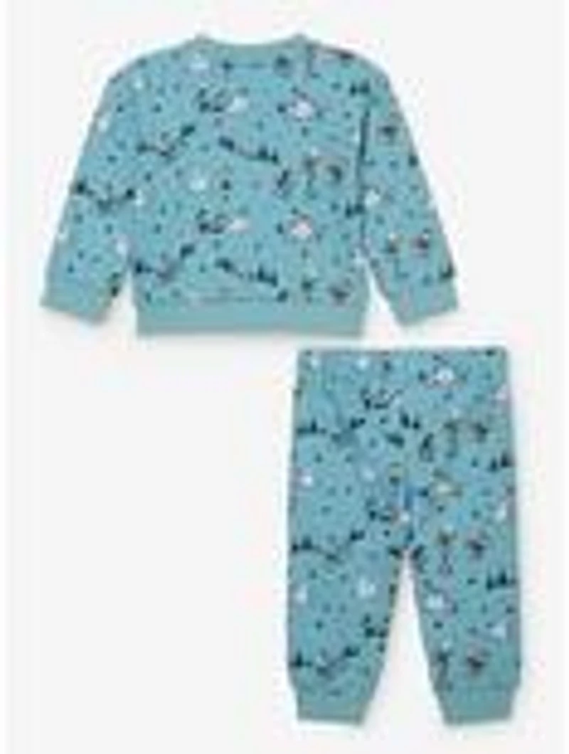Peanuts Winter Scene Allover Print Infant Crewneck and Sweatpants Set - BoxLunch Exclusive