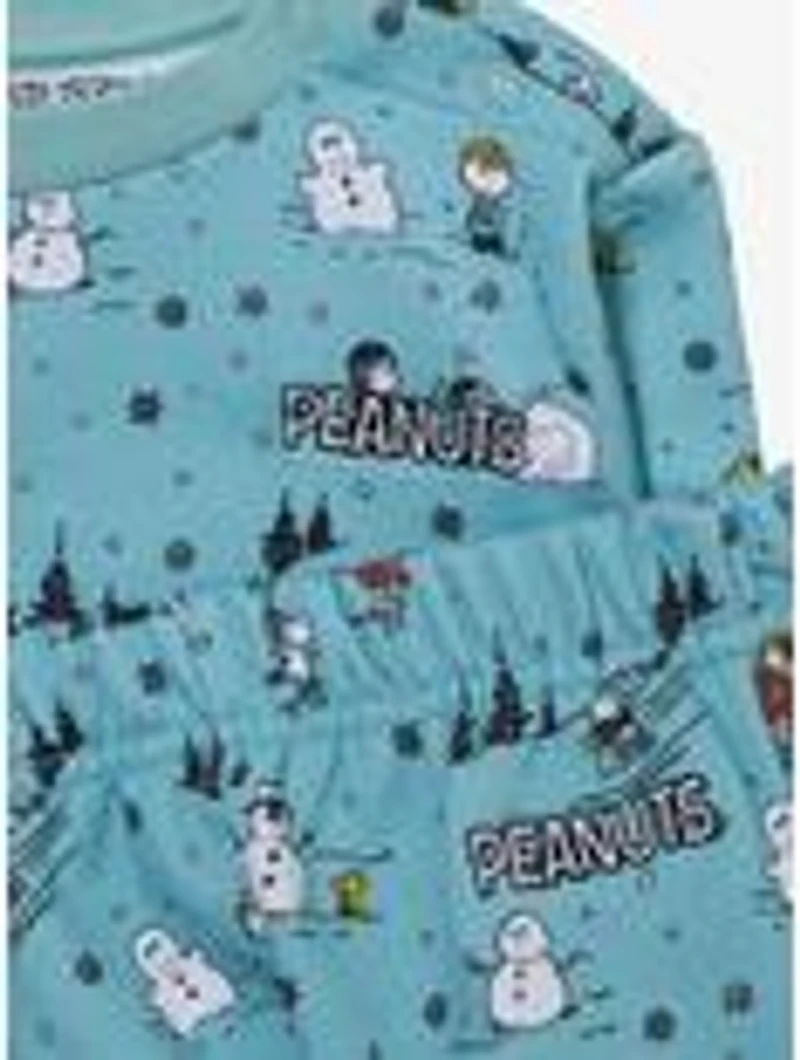 Peanuts Winter Scene Allover Print Infant Crewneck and Sweatpants Set - BoxLunch Exclusive