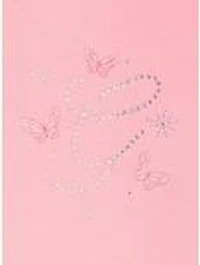 Wicked Glinda Rhinestone Ruffle Women's Plus Zippered Hoodie - BoxLunch Exclusive