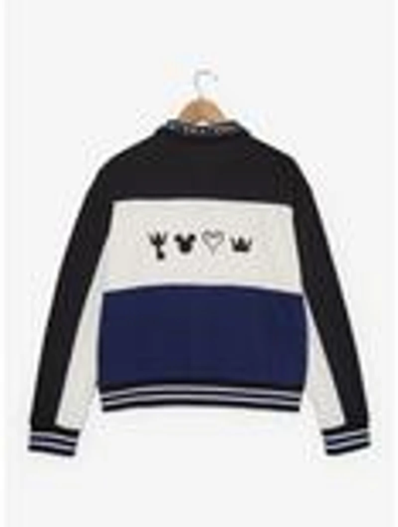 Disney Kingdom Hearts Women's Quarter Zip Crewneck - BoxLunch Exclusive