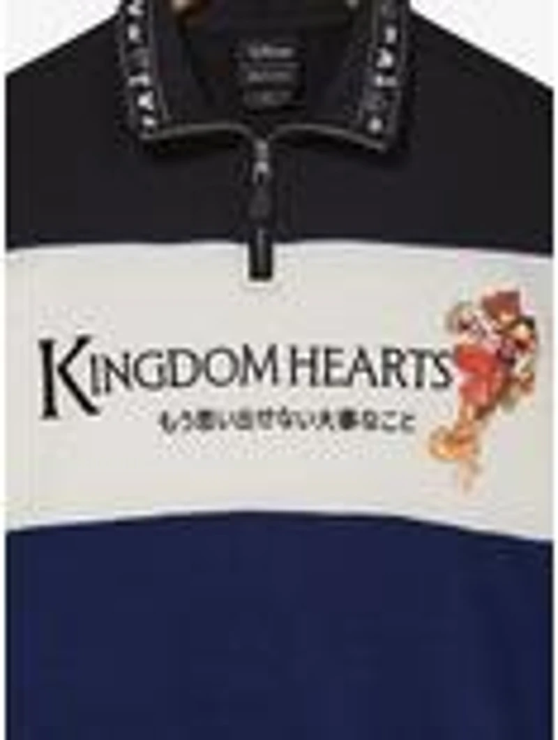 Disney Kingdom Hearts Women's Quarter Zip Crewneck - BoxLunch Exclusive