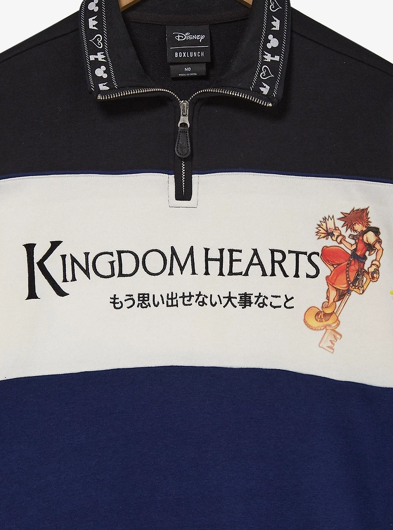 Disney Kingdom Hearts Women's Quarter Zip Crewneck - BoxLunch Exclusive