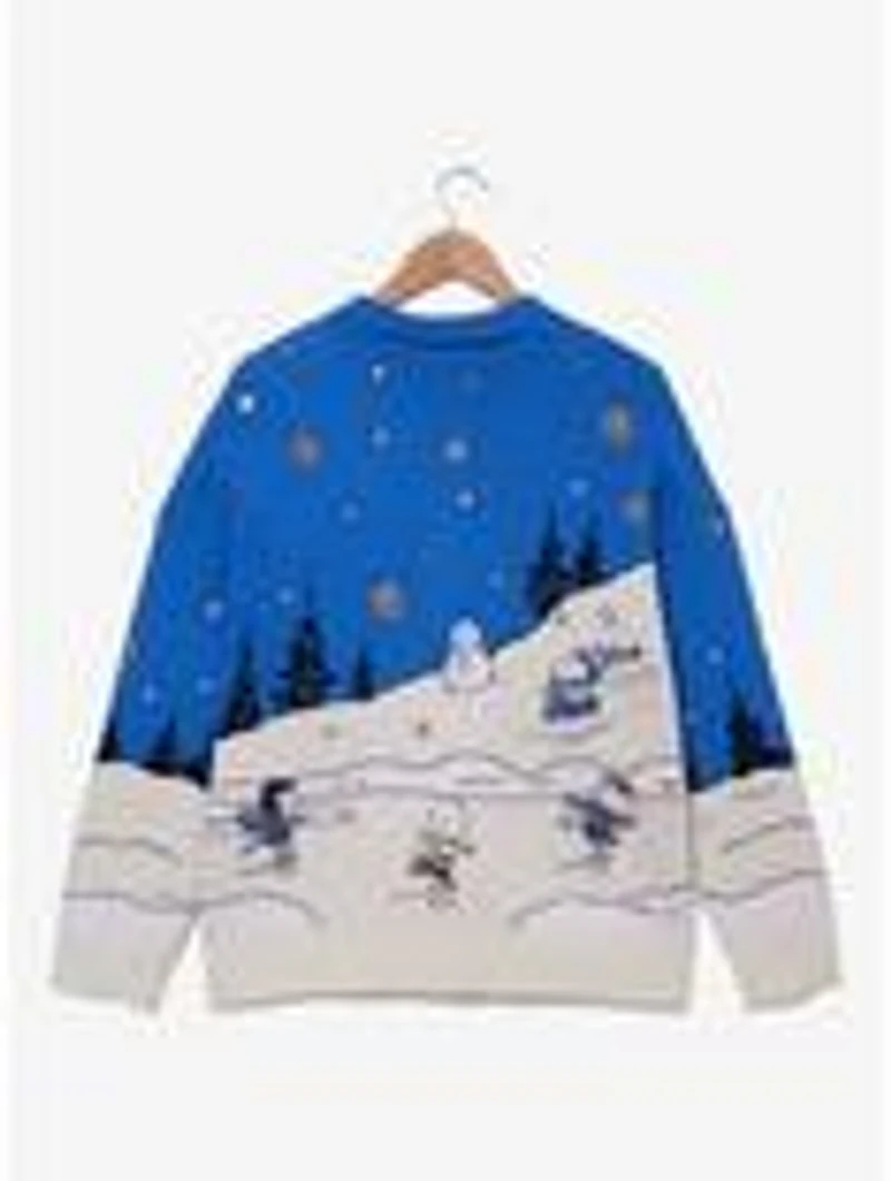 Peanuts Snowy Scene Women's Plus Cardigan - BoxLunch Exclusive