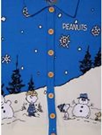 Peanuts Snowy Scene Women's Plus Cardigan - BoxLunch Exclusive