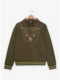 Wicked Embroidered Icons Women's Quarter Zip Crewneck - BoxLunch Exclusive