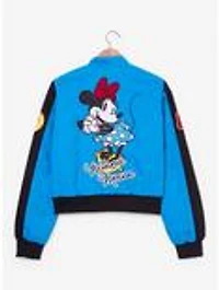 Disney Minnie Mouse Icons Women's Cropped Moto Jacket — BoxLunch Exclusive
