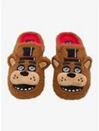 Five Nights at Freddy's Fuzzy Freddy Fazbear Men's Slippers - BoxLunch Exclusive