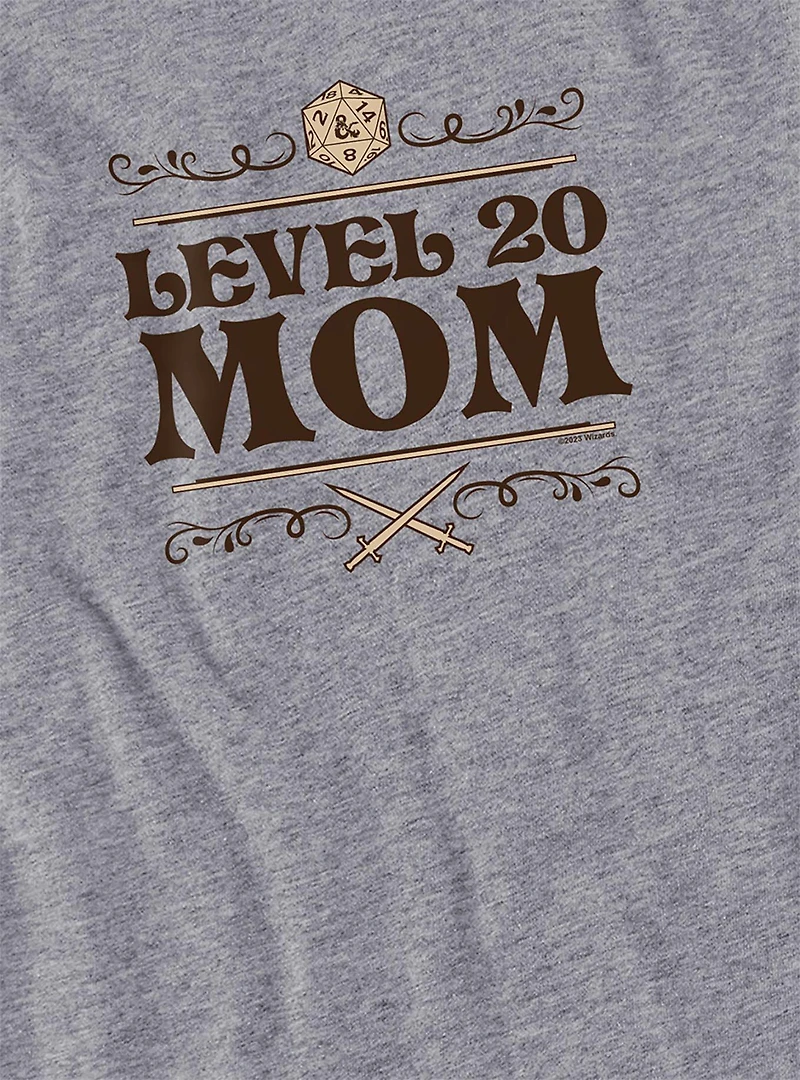 Dungeons & Dragons Level 20 Mom Women's Crop Top T-Shirt