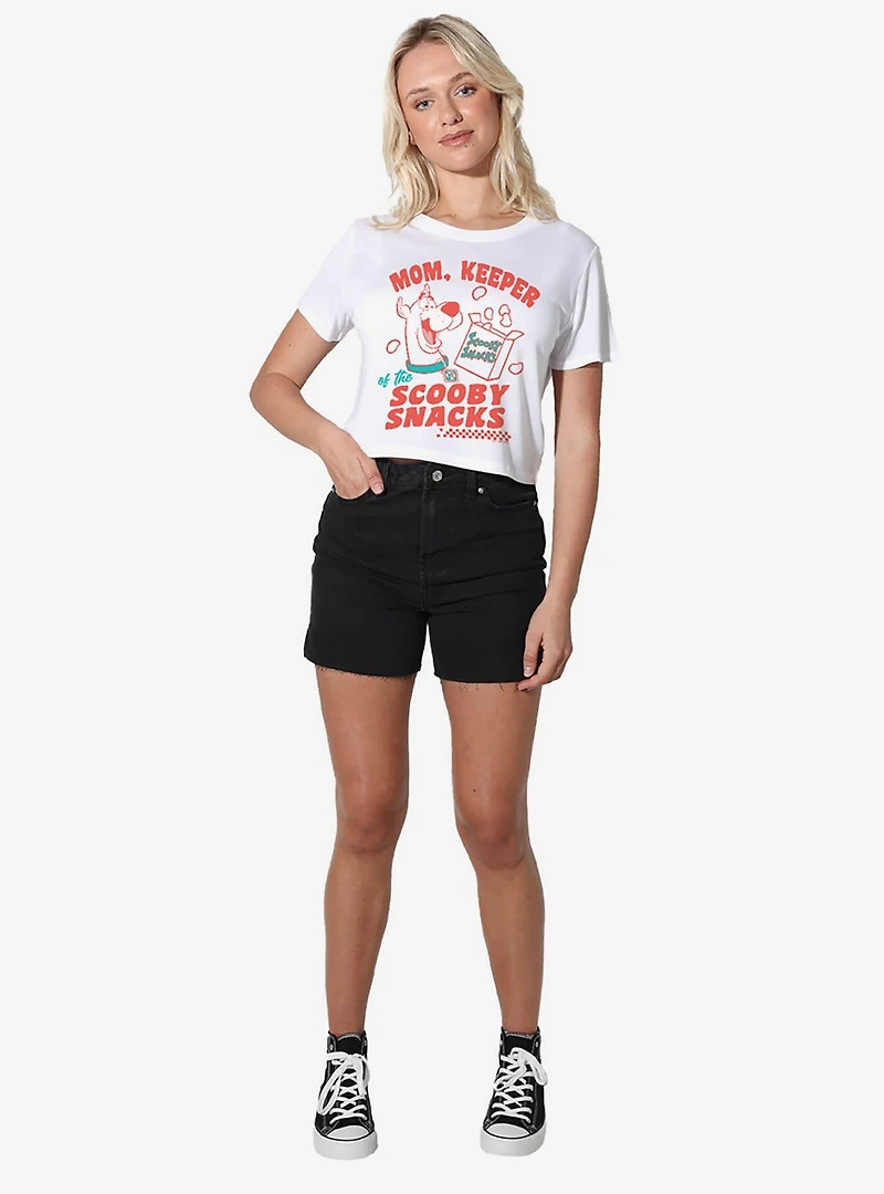 Scooby-Doo! Mom Keeper Scooby Snacks Women's Crop Top T-Shirt