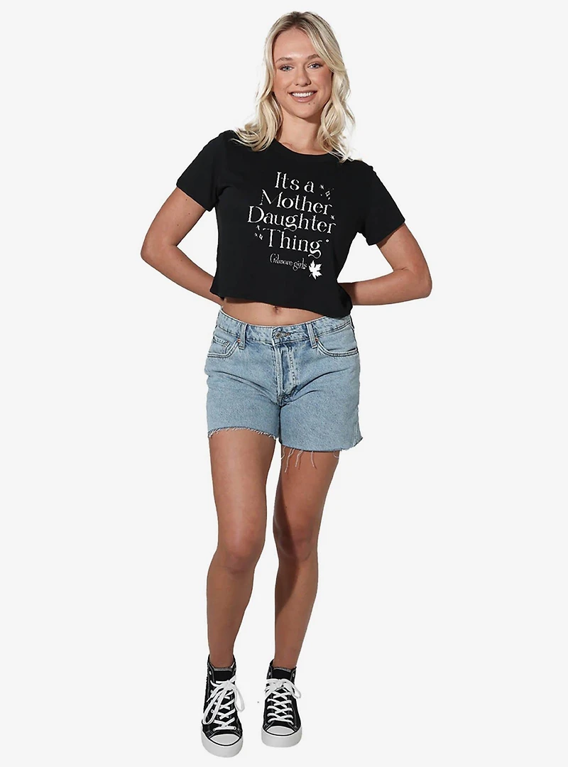 Gilmore Girls It's A Mother Daughter Thing Women's Crop Top T-Shirt