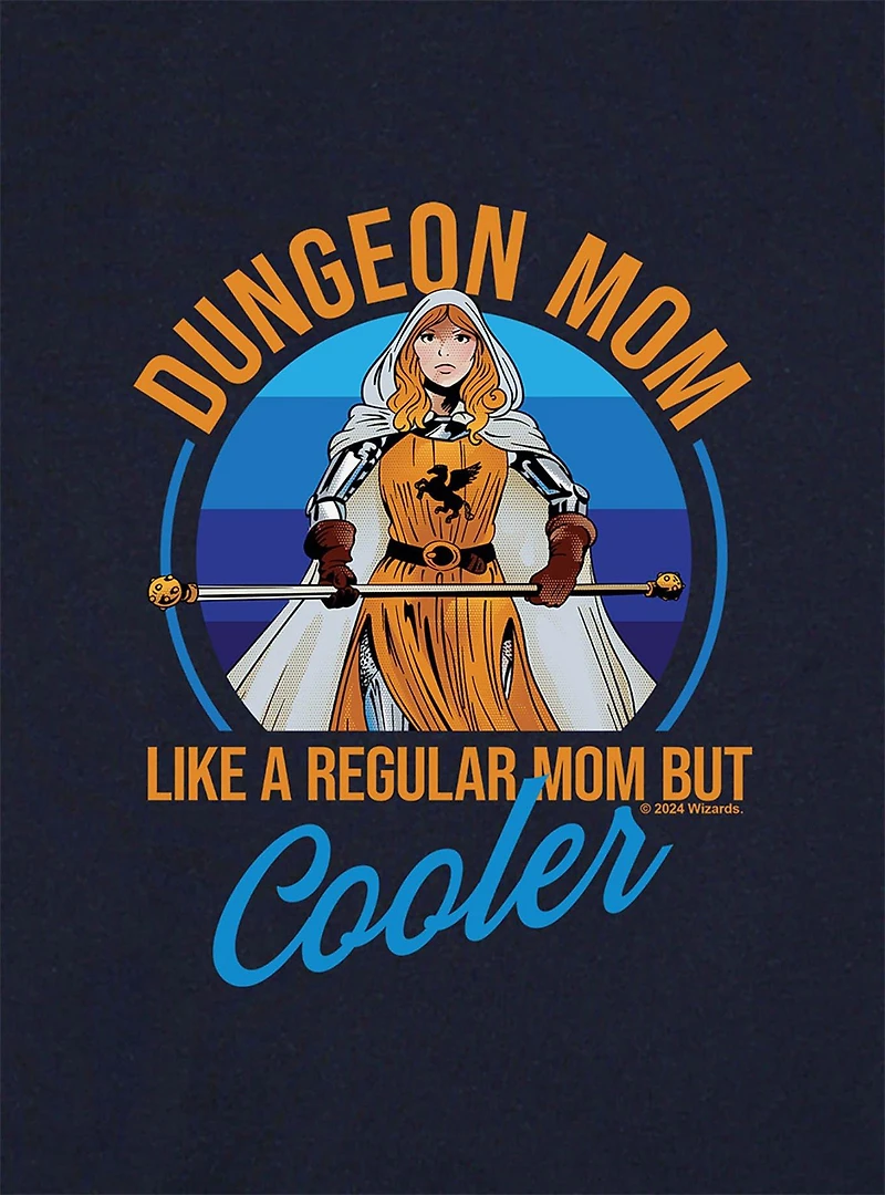 Dungeons & Dragons Dungeon Mom Cap Sleeve Baby Rib Women's Crop Top