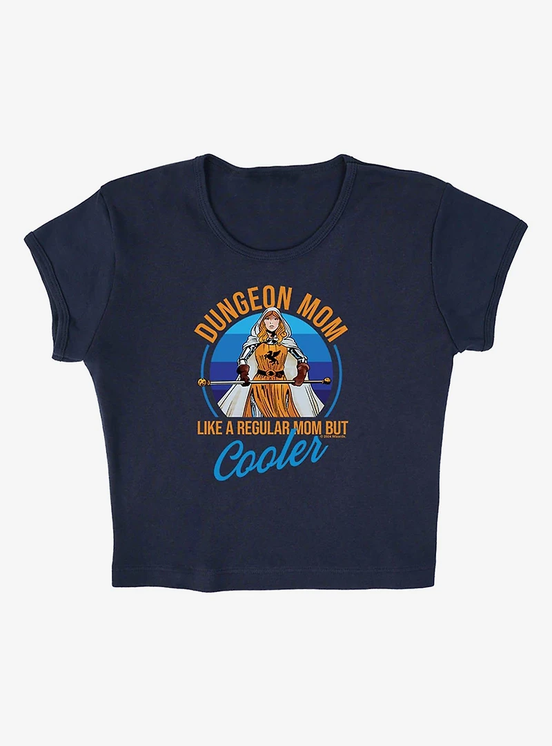 Dungeons & Dragons Dungeon Mom Cap Sleeve Baby Rib Women's Crop Top