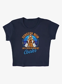 Dungeons & Dragons Dungeon Mom Cap Sleeve Baby Rib Women's Crop Top