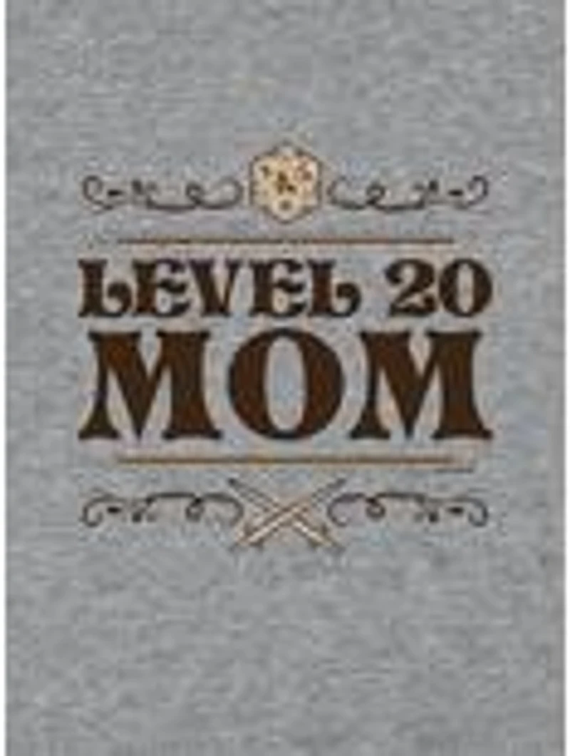 Dungeons & Dragons Level 20 Mom Cap Sleeve Baby Rib Women's Crop Top