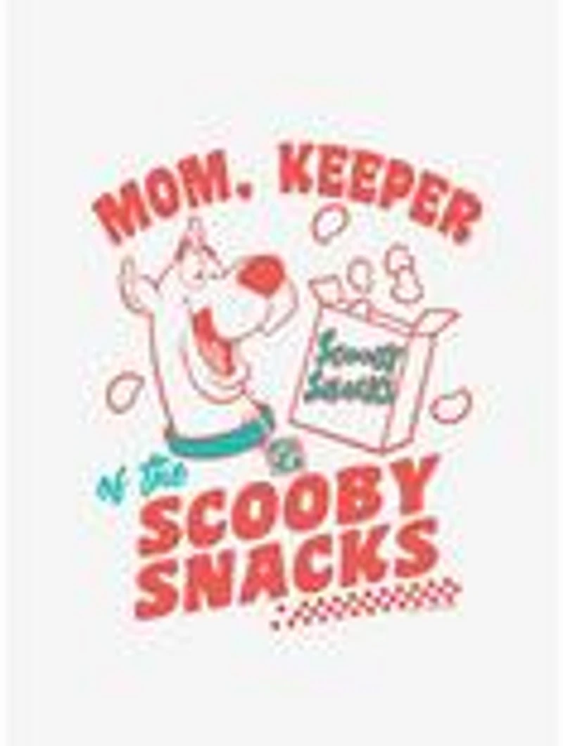 Scooby-Doo! Mom Keeper Scooby Snacks Cap Sleeve Baby Rib Women's Crop Top