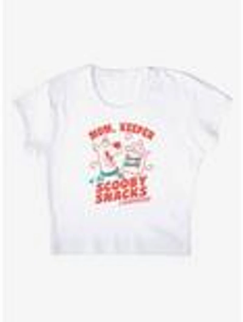 Scooby-Doo! Mom Keeper Scooby Snacks Cap Sleeve Baby Rib Women's Crop Top
