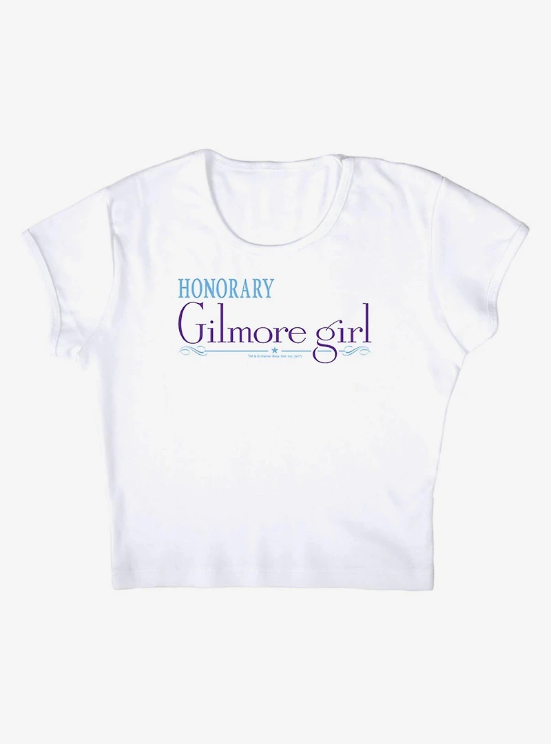 Gilmore Girls Honorary Girl Cap Sleeve Baby Rib Women's Crop Top