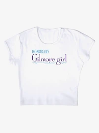 Gilmore Girls Honorary Girl Cap Sleeve Baby Rib Women's Crop Top