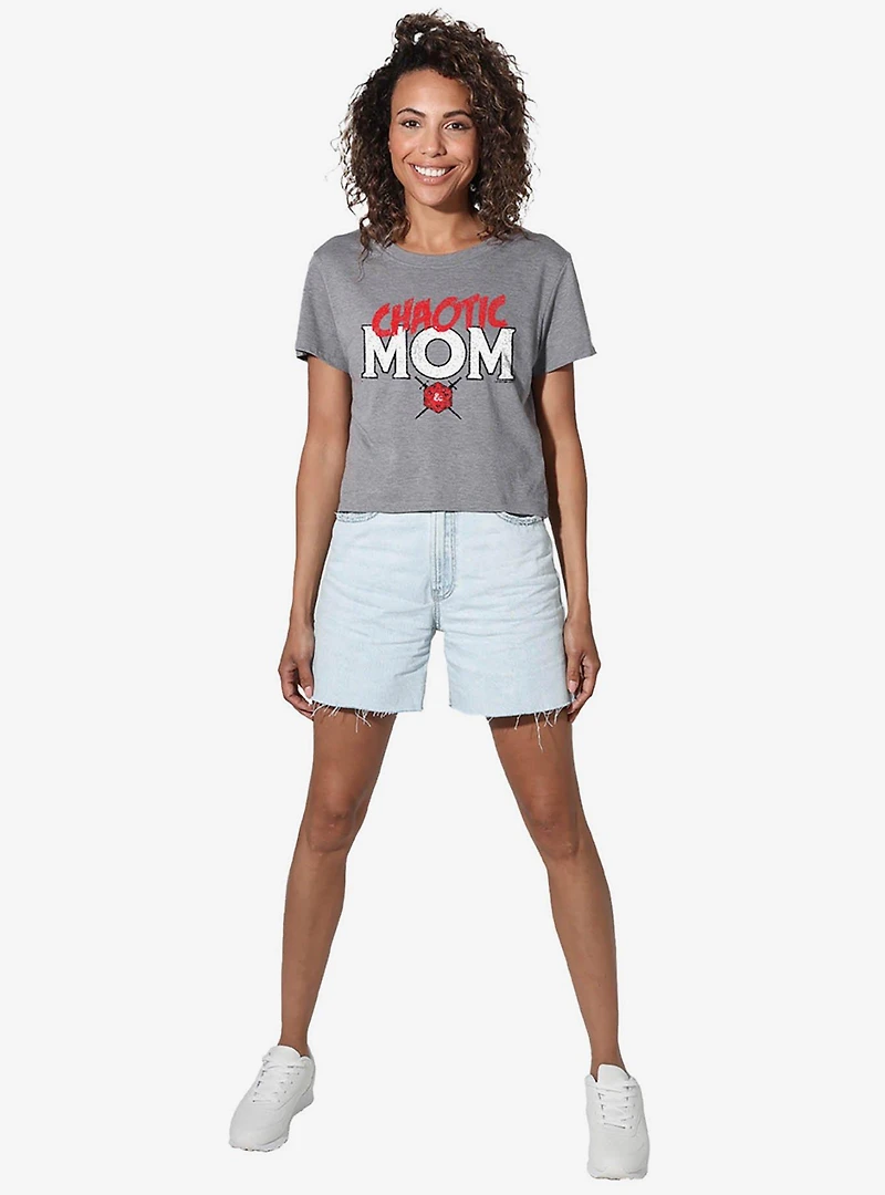 Dungeons & Dragons Chaotic Mom Women's Crop Top T-Shirt