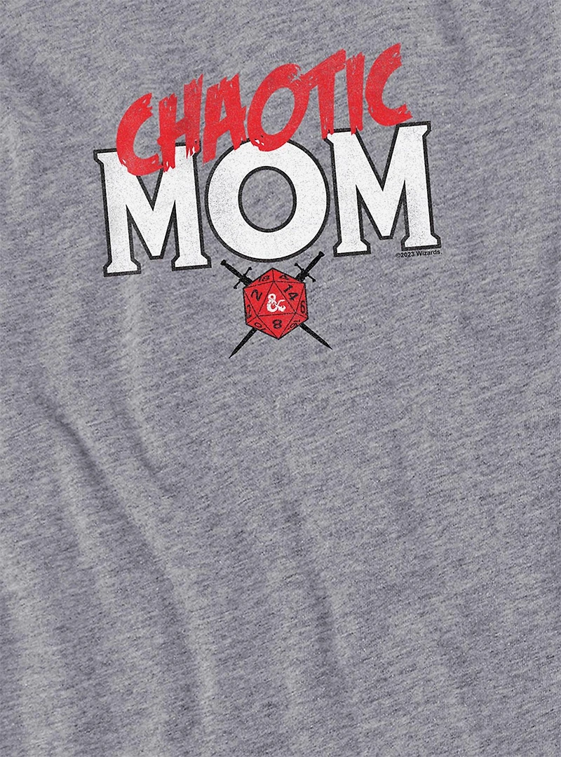 Dungeons & Dragons Chaotic Mom Women's Crop Top T-Shirt