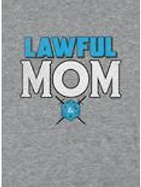 Dungeons & Dragons Lawful Mom Cap Sleeve Baby Rib Women's Crop Top