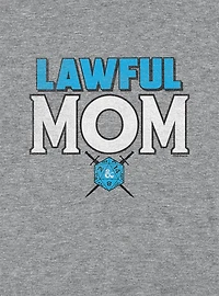 Dungeons & Dragons Lawful Mom Cap Sleeve Baby Rib Women's Crop Top