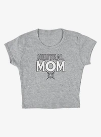 Dungeons & Dragons Neutral Mom Cap Sleeve Baby Rib Women's Crop Top