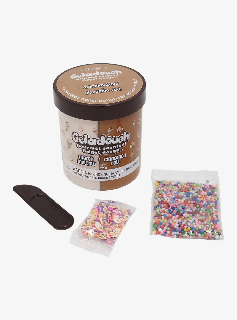 Geladough Marshmallow & Cinnamon Roll Gourmet Scented Fidget Dough