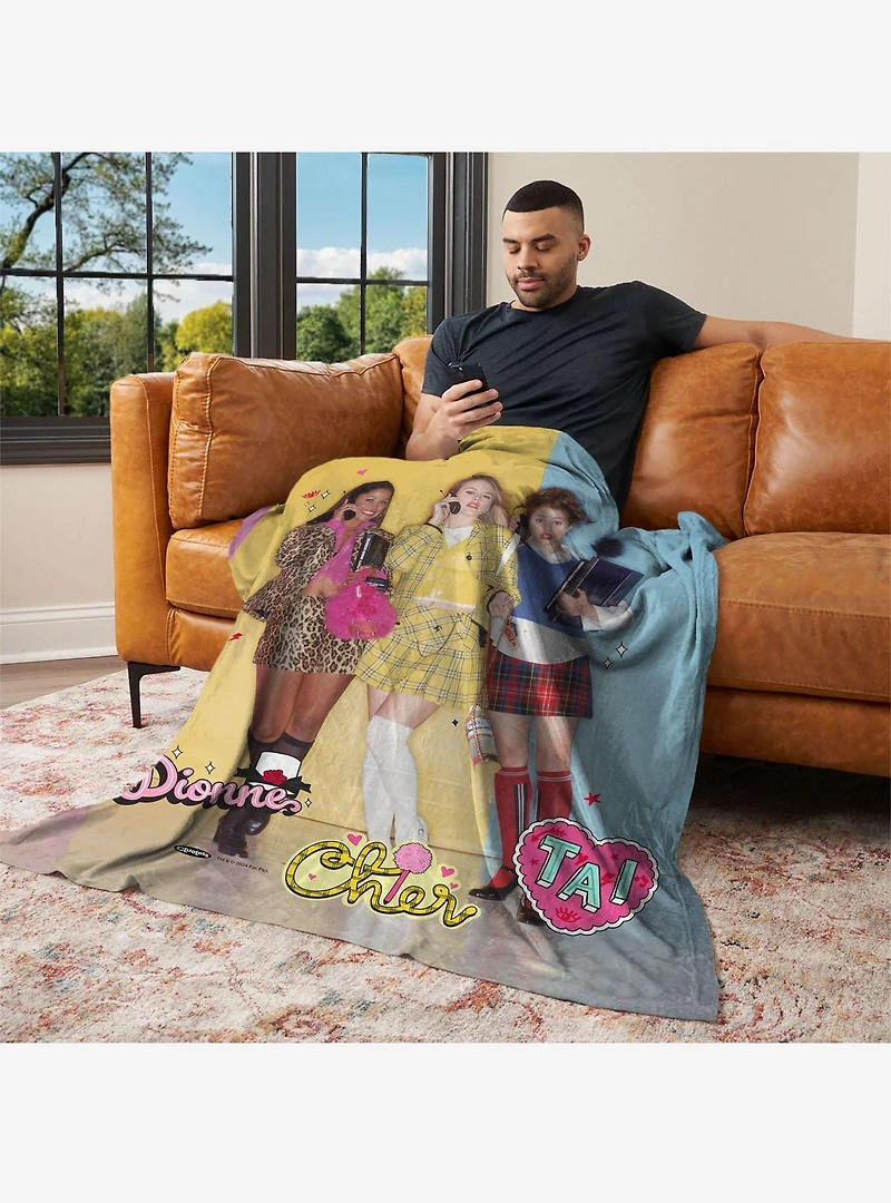 Clueless Dionne Cher Tai Silk Touch Throw Blanket