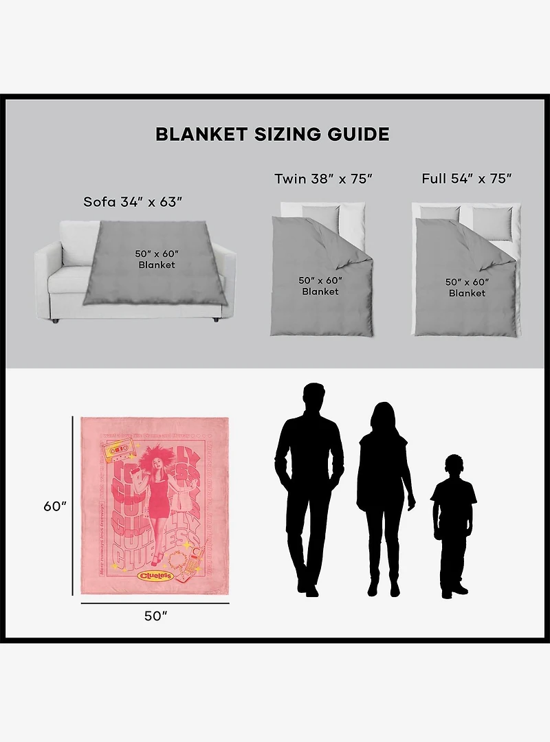 Clueless Totally Clueless Silk Touch Throw Blanket