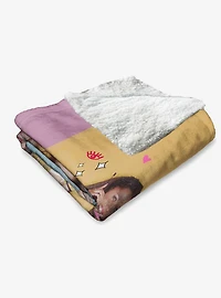 Clueless Dionne Cher Tai Silk Touch Sherpa Throw Blanket