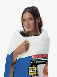 Clueless More Runways Silk Touch Sherpa Throw Blanket
