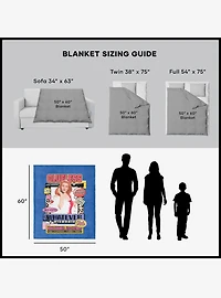 Clueless More Runways Silk Touch Sherpa Throw Blanket