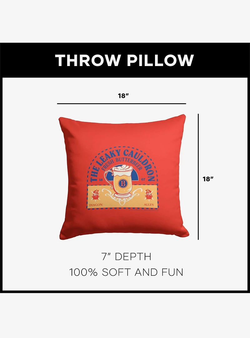 Harry Potter Fresh Butterbeer Throw Pillow