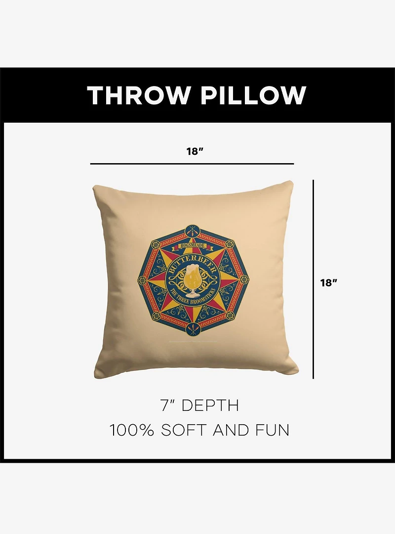 Harry Potter Three Broomsticks Throw Pillow
