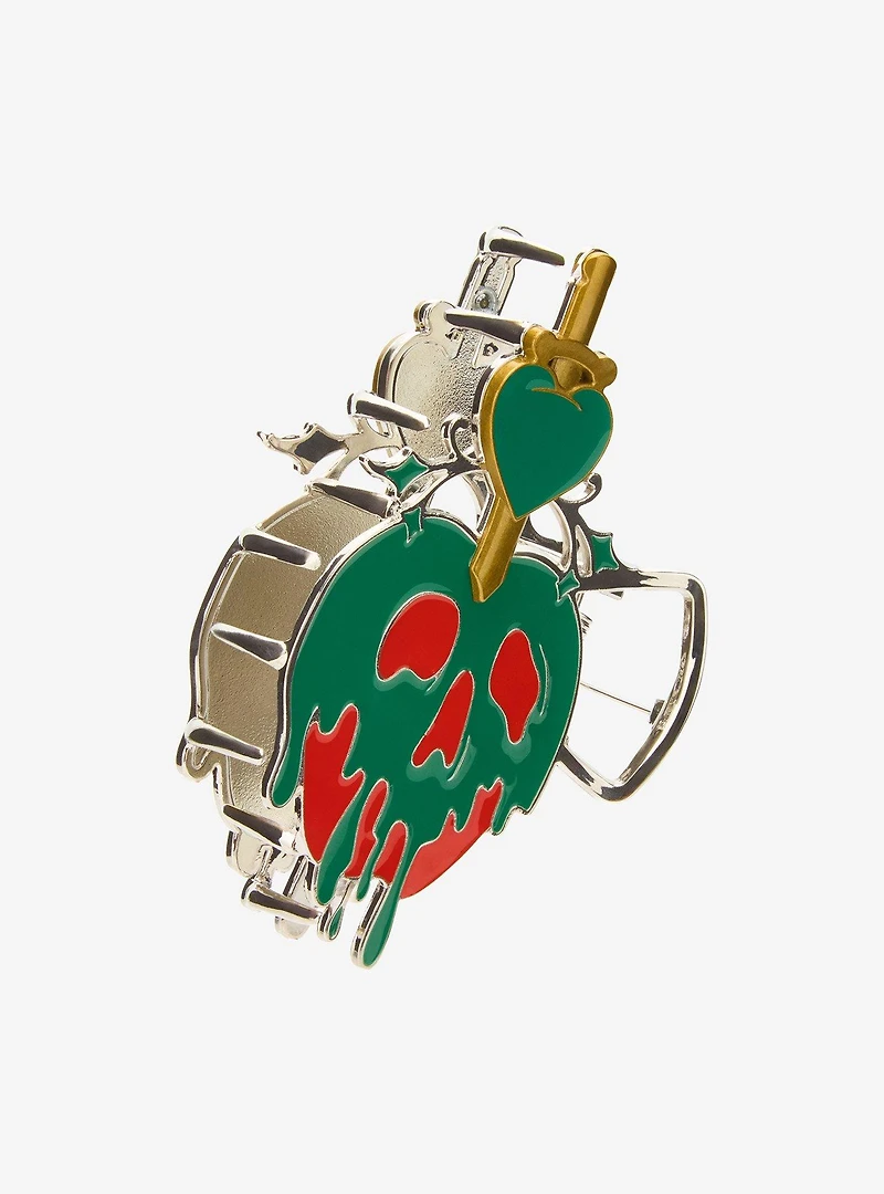 Disney Snow White and the Seven Dwarfs Poison Apple Figural Metal Claw Clip - BoxLunch Exclusive