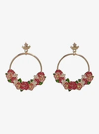 Disney Sleeping Beauty Aurora Floral Hoop Earrings – BoxLunch Exclusive