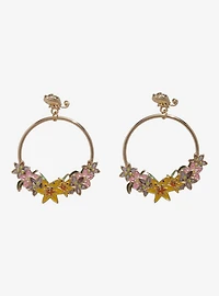 Disney Tangled Rapunzel Floral Hoop Earrings – BoxLunch Exclusive
