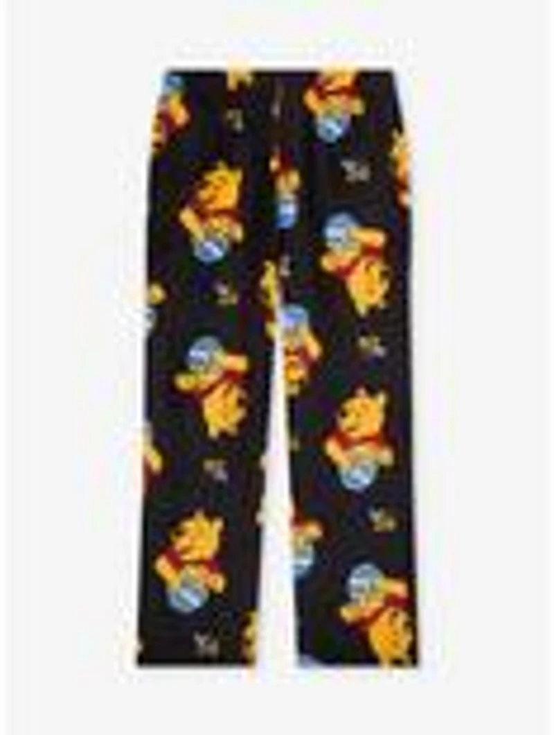 Disney Winnie the Pooh Hunny Pots Allover Print Plush Sleep Pants - BoxLunch Exclusive