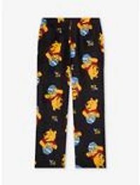 Disney Winnie the Pooh Hunny Pots Allover Print Plush Sleep Pants - BoxLunch Exclusive