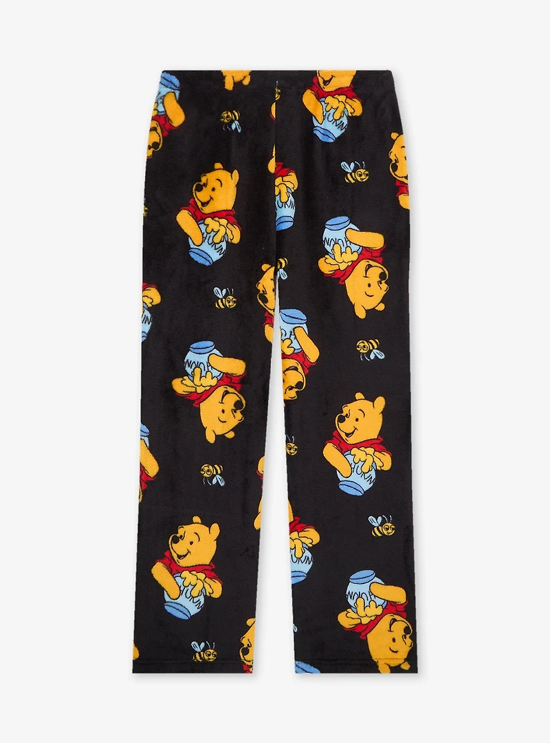 Disney Winnie the Pooh Hunny Pots Allover Print Plush Sleep Pants - BoxLunch Exclusive