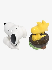 Peanuts Snoopy & Woodstock Figural Salt & Pepper Shaker Set