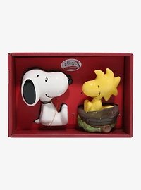 Peanuts Snoopy & Woodstock Figural Salt & Pepper Shaker Set