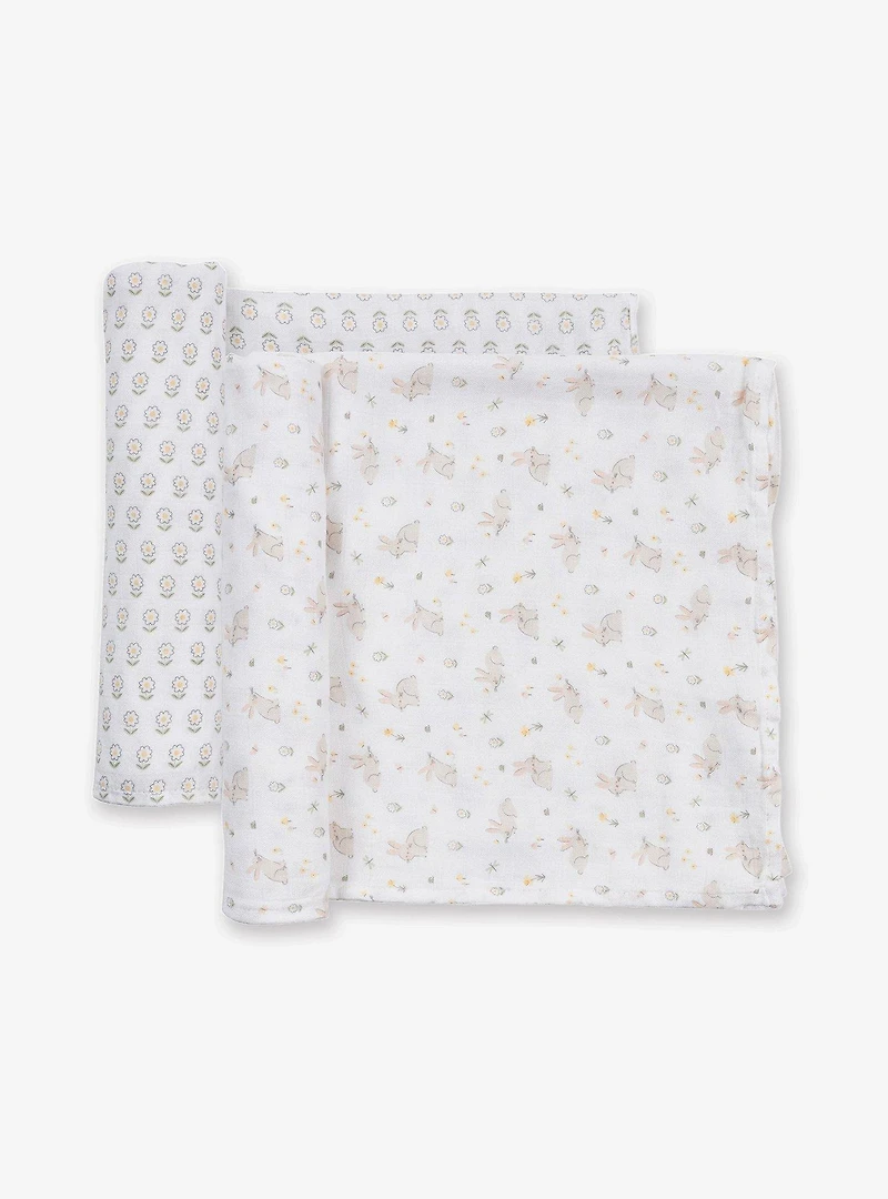 JuJuBe 2-Pack Square Swaddle Blanket Set