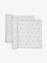 JuJuBe 2-Pack Square Swaddle Blanket Set