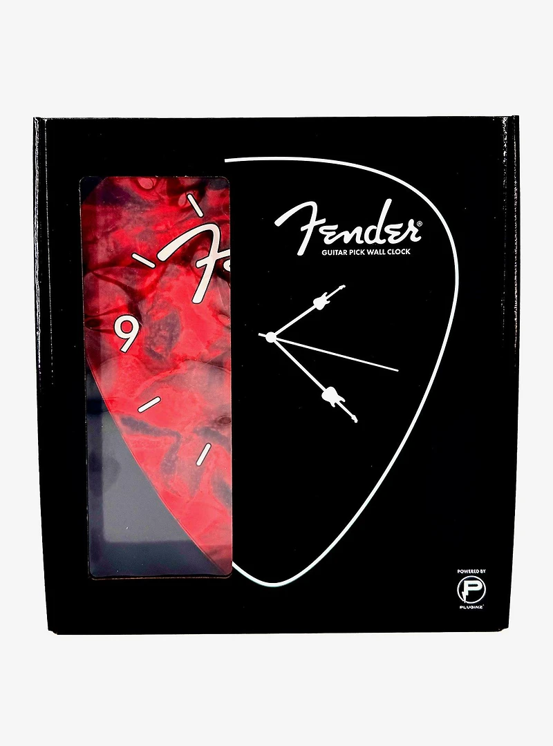 Fender Wall Clock Red