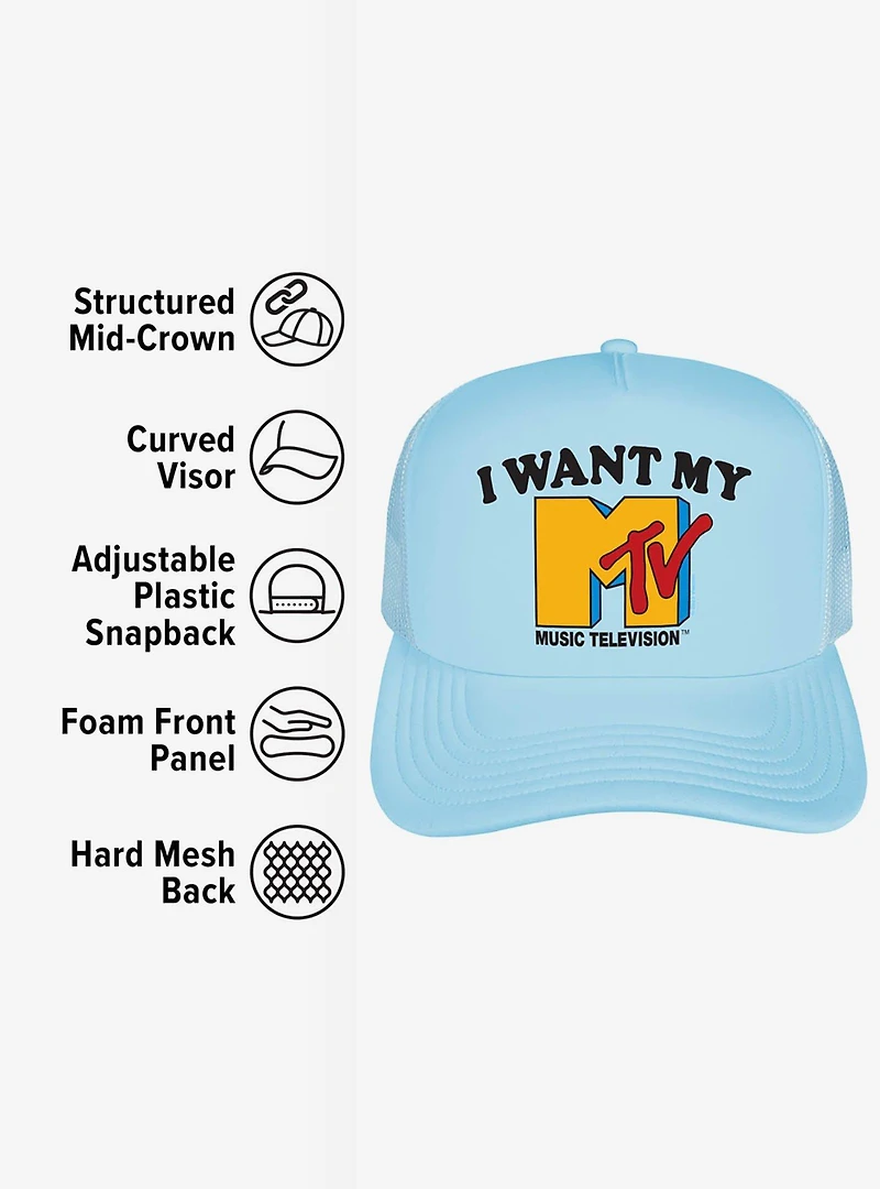 MTV I Want My MTV Foam Trucker Hat